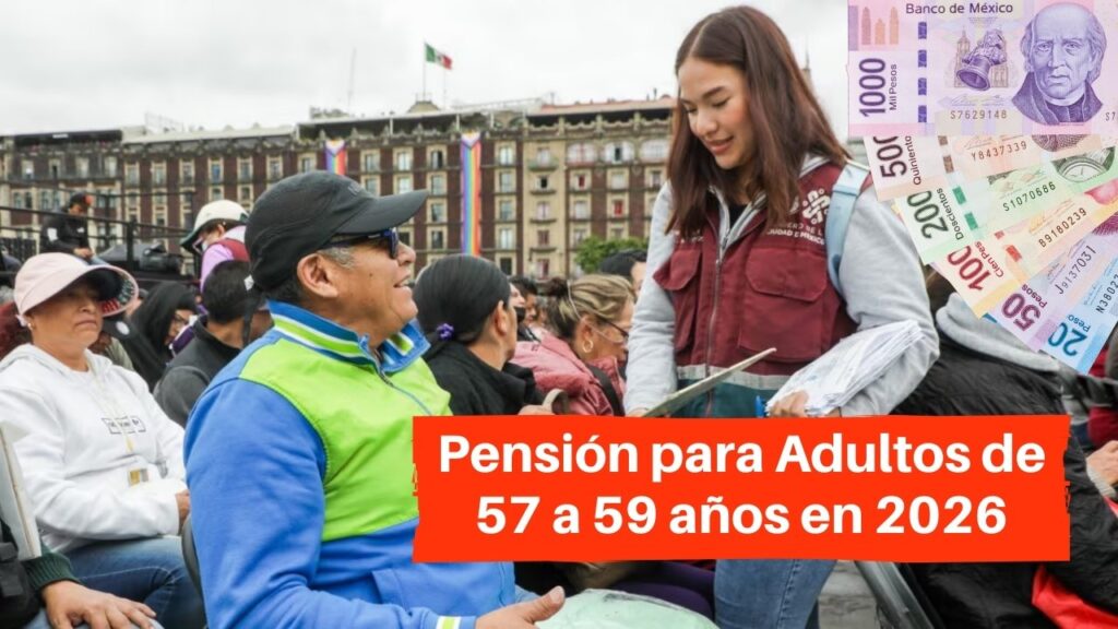 Pensión para Adultos de 57 a 59 años en 2026: ¡Claves que NO te contaron!