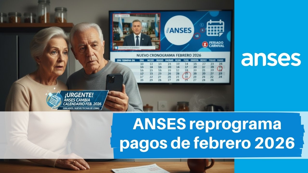 ANSES reprograma pagos de febrero 2026: Conocé las nuevas fechas para jubilados y pensionados